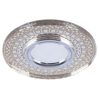 Светильник встраиваемый с LED подсветкой DL4752 потолочный MR16 G5.3 прозрачный, золото