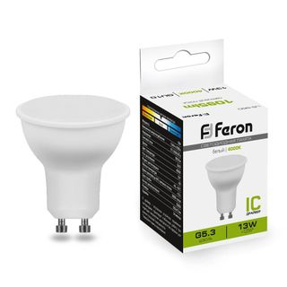 Лампа светодиодная 13W 230V GU10 4000K MR16, LB-960
