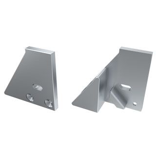 Заглушка для ALM-GLASS-10 с опорой правая с отверстием (Металл)