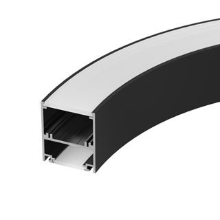 Профиль SL-ARC-5060-D1500-A90 BLACK (дуга 1 из 4) (Алюминий)