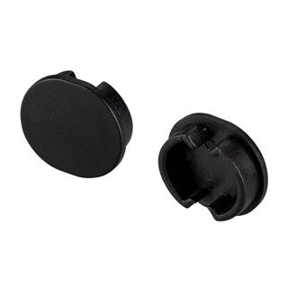 Заглушка ARH-ROUND-D20-DUAL BLACK глухая (Пластик)