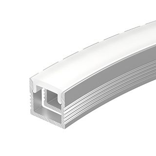 Профиль FANTOM-BENT-W12-SIDE-2000 ANOD (Алюминий)