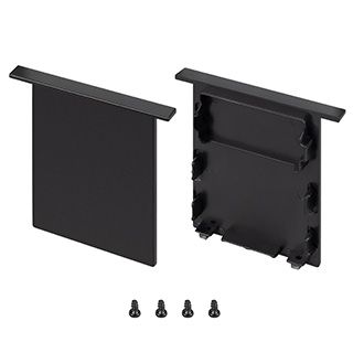 Заглушка SL-LINIA52-3L-F-MIDDLE BLACK глухая (Пластик)