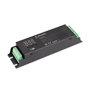 INTELLIGENT ARLIGHT Декодер SMART-DMX512-305-63-RDM-SUF Black (12-48V, 5x4A, Terminal) (IARL, IP20 М