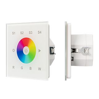 INTELLIGENT ARLIGHT Сенсорная панель DALI-901-11-1G-4SC-RGBW-DT8-IN White (BUS/230V) (IARL, IP20 Пла