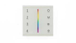 Сенсорная панель IDL-VS-47 White 12-24V, 3x4A, 3x(48-96W), RGB, RF 2.4GHz