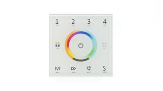 Сенсорная панель IDL-VS-88 White 220V, RGB+CCT, 4 zone, DMX512, RF 2.4GHz
