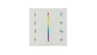 Сенсорная панель IDL-VS-63 White 12-24V, 4x3A, 4x(36-72W), RGBW, RF 2.4GHz