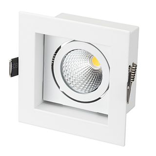 Светильник CL-KARDAN-S102x102-9W Warm (WH, 38 deg) (IP20 Металл, 3 года)