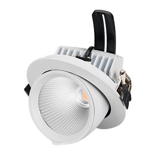 Светильник LTD-EXPLORER-R130-20W Warm3000 (WH, 38 deg) (IP20 Металл, 3 года)