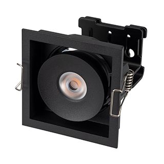 Светильник CL-SIMPLE-S80x80-9W Day4000 (BK, 45 deg) (IP20 Металл, 3 года)