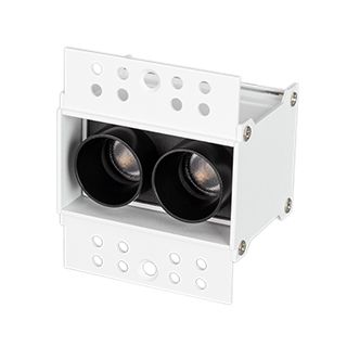 Светильник MS-ORIENT-BUILT-TRIMLESS-TC-S38x67-5W Warm3000 (WH-BK, 30 deg, 230V) (IP20 Металл)