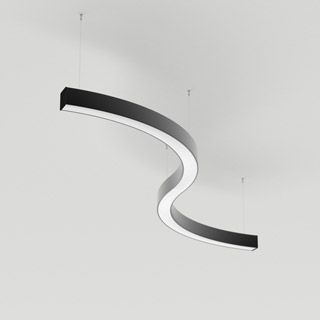 Светильник SP-LINE-HANG ARC-S3535-D800-65W Warm3000 (BLACK, 230V) (Металл)