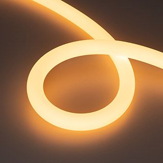 Светодиодная лента герметичная MOONLIGHT-SIDE-A336-D25mm 24V Warm2300 360deg (14.4 W/m, IP65, 2835)