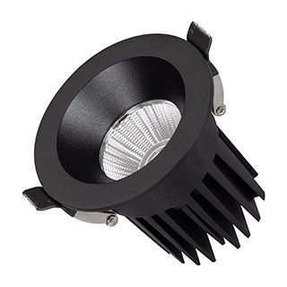 Светильник MS-ATOLL-BUILT-R86-10W Warm3000 (BK, 36 deg, 230V) (IP54 Металл, 5 лет)