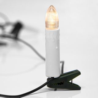 Гирлянда Свечи 10м, темно-зеленый ПВХ, 50 LED ТЕПЛЫЙ БЕЛЫЙ