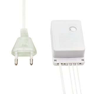 Гирлянда Сеть 1,5х1,5 м, прозрачный ПВХ, 96 LED теплый белый