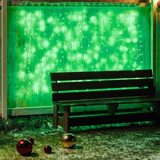 Гирлянда светодиодная Занавес 2х1,5м 360 LED ЗЕЛЕНЫЙ белый ПВХ IP65 эффект мерцания 230В соединяется