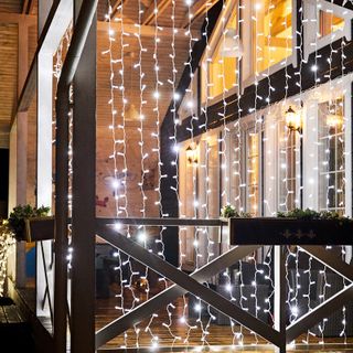 Гирлянда светодиодная Занавес 2х3м 448 LED БЕЛЫЙ прозрачный ПВХ IP65 постоянное свечение 230В соедин