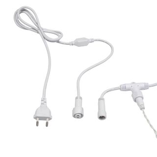 Гирлянда светодиодная Занавес 2х6м 768 LED ТЕПЛЫЙ БЕЛЫЙ белый ПВХ IP65 постоянное свечение 230В соед
