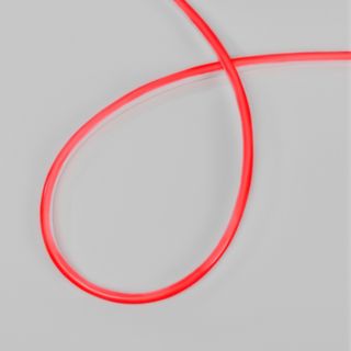 Гибкий неон 8х16мм односторонний 120 LED/м КРАСНЫЙ 230В бухта 100м (с комплектом подключения)