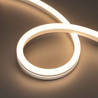 Лента герметичная MOONLIGHT-SIDE-A140-12x24mm 24V Warm3000 (9.6 W/m, IP68, 0,5m, wire x1) (Arlight, 