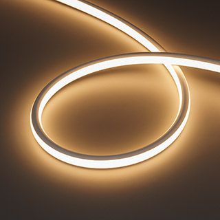 Лента герметичная WAVE-TOP-A560-18x15mm 24V Warm3000 (10 W/m, IP54, 5m, wire x1) (Arlight, Вывод пря