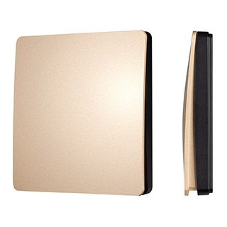 INTELLIGENT ARLIGHT Кнопочная панель KINETIC-801-22-1G-WP-SUF Gold (No battery, IP67, 433Mhz) (IARL,