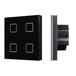 INTELLIGENT ARLIGHT Сенсорная панель DALI-301-11-IN Black (BUS/24V, Backlight) (IARL, IP20 Пластик, 