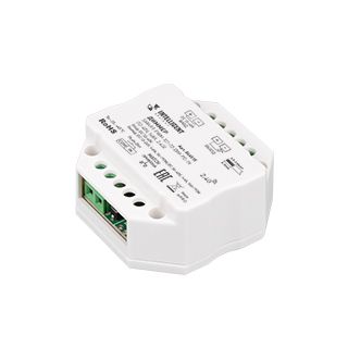 INTELLIGENT ARLIGHT Диммер SMART-PWM-101-72-DIM-PD-IN (12-48V, 1x8A, 2.4G) (IARL, IP20 Пластик, 5 ле