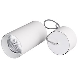 Светильник подвесной SP-POLO-R85-2-15W Day White 40deg (White, White Ring) (Arlight, IP20 Металл, 3 