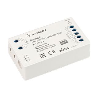 Диммер ARL-SIRIUS-TUYA-MIX-SUF (12-24V, 4x4A, 2.4G) (ARL, IP20 Пластик, 3 года)