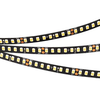 Светодиодная лента RT-A160-BLACK-8mm 24V Warm3000 (12 W/m, IP20, 2835, 5m) (Arlight, высок.эфф.150 л