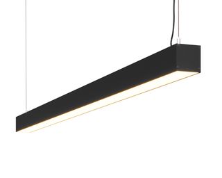 Линейный светодиодный светильник подвесной DL-55-1200 33Вт 3000К IP40 Черный