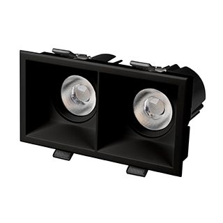 Светильник MS-FLOW-BUILT-S157x85-2x12W Warm3000 (BK, 55 deg, 230V) (Arlight, IP20 Металл, 5 лет)