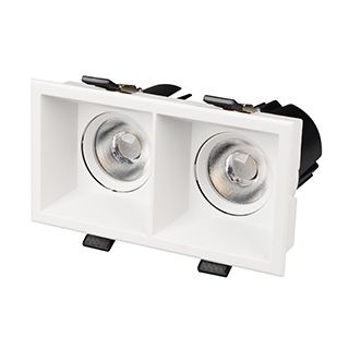 Светильник MS-FLOW-BUILT-S157x85-2x12W Day4000 (WH, 38 deg, 230V) (Arlight, IP20 Металл, 5 лет)