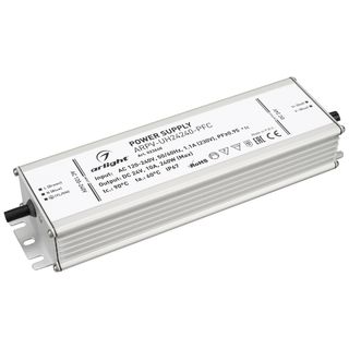 Блок питания ARPV-UH24240-PFC (24V, 10.0A, 240W) (IP67 Металл, 7 лет)